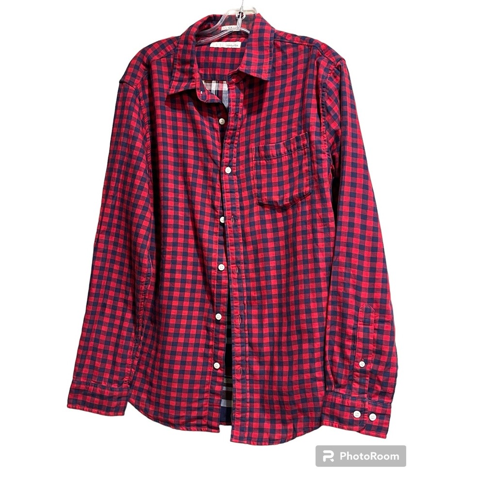 Hawker Rye Men's Button up Slim M Long Sleeve Check Plaid Lining Stitch Fix NWT